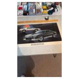 1983 Camaro Z 28 dealer poster insert edges are