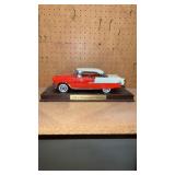 1955 Chevrolet Bel Air with Wooden Stand Die Cast