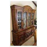Beautiful wood china cabinet with beautiful