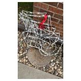 Wire Christmas Sled w/ Lights, Approx 2ï¿½ Tall