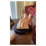 Grouping of Decorative Items, Marble Apple, Glass