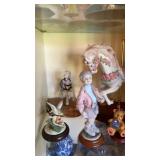 Beautiful grouping of ceramic carousel horse and