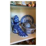 Beautiful porcelain white and blue grouping