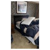 Full size bed frame with headboard bed not