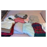 Womanï¿½s sweaters size Large , pants size 16