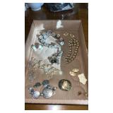 Gold and silver tone womenï¿½s costume jewelry