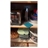 Grouping of toaster crockpot and more