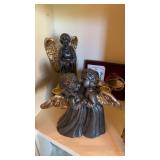 Beautiful grouping of black ceramic angles and