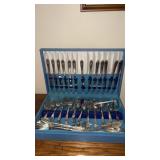 WM Rogers,  silver plate utensil set in box