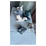 Grouping of Outdoor Decorative Animals