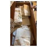 Drawer of Table Linens/Clothes and Various Fabrics