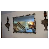 Wall mirror approximately  44 x 32ï¿½  ,  shelfï¿½s