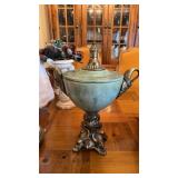 Grouping of decor including vases