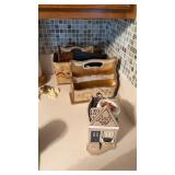 Nice grouping of napkin holders and morel