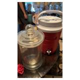 Rubbermaid drink dispenser and glass jar