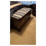 Wooden Chest Bench approx 45ï¿½ x 19ï¿½ x 24ï¿½