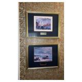 2 Framed & Matted Photos, Oarsmen At Chatou, The