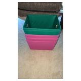 Grouping of Empty Storage Containers, Plastic