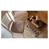 Wood chair , ottoman and more