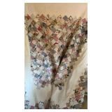 Blue Quilt with Pillow Cases and Blanket approx