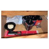 Miscellaneous stuff  in drawer and batteries