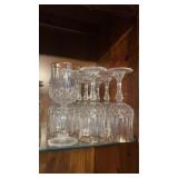 Crystal wine glasses