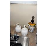 Lot of soap dispensers