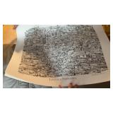 Lincoln Nebraska Drawing Posters Signed