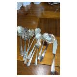 Miscellaneous silver plate silverware