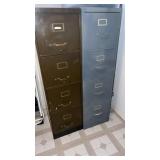2 four drawer file cabinets. In basement