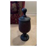 Grouping of Decorative Items, Wooden Urn,