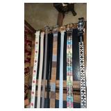 Large Grouping of Leather Belts