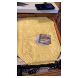 Grouping of fabric plate trays