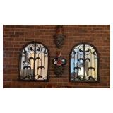 Wall decorative mirrors approximately 31 x 24ï¿½ 2