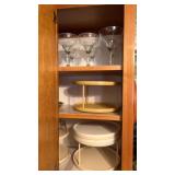 Nice grouping of cabinet trays mugs and more