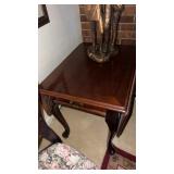 Wooden drop leaf end table approximately 25 x