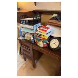 Office lot various windows books duck book ends a