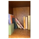 Misc grouping including cook books plastic wrap