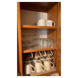 Large lot of galsses and mugs