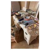 Large sewing assortment of thread bobbinï¿½s pins