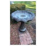 Concrete Bird Bath approx 28ï¿½ Tall