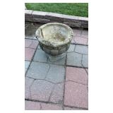 2 Concrete Flower Pots approx 13ï¿½ Tall