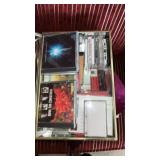 Grouping of Cassettes, CDï¿½s, VHS Tapes with Tin