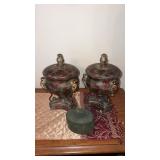 Decorative lidded bowls and trinket box