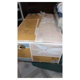 NEW WHITE Hampton bay ceiling fan , 2  boxes of 6
