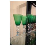 Green imperial glasses