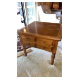 Matching wooden side tables Approximately   24 x