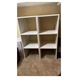 2 White Wooden Shelfs 12ï¿½ x 12ï¿½ x 30ï¿½