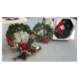 Group of Christmas wreaths