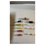 10 Small Various Branded Screwdrivers